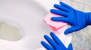 Vergilbte Klobrille reinigen - Toilettenbrille wieder weiß bekommen